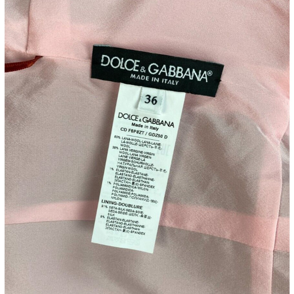 NWT DOLCE & GABBANA Dress Pink Colorblock Sheath Bodycon IT 36 US 0 - Picture 10 of 15